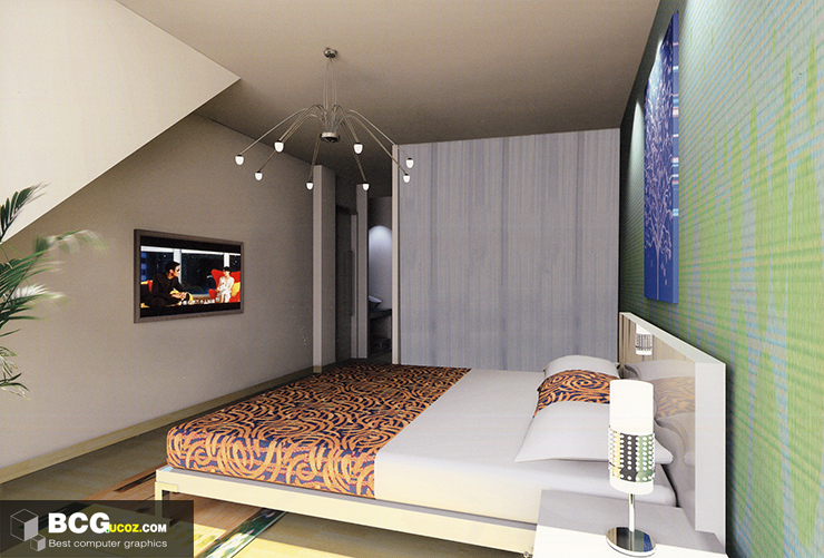 Bedroom interior 3dmax scenes 62 free - 3ds max model bedroom interior free download