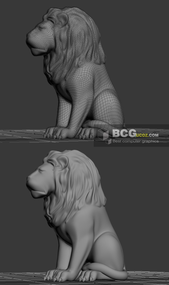 Lion Statue 3ds max model free download - Statue 3d model free - Lion 3d model FREE download