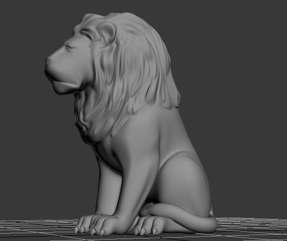 Lion Statue 3ds max model free download - Statue 3d model free - Lion 3d model FREE download