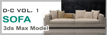 Download sofa 3ds max model - click to download
