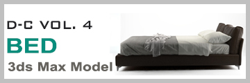 Download bed 3ds max model - click to download