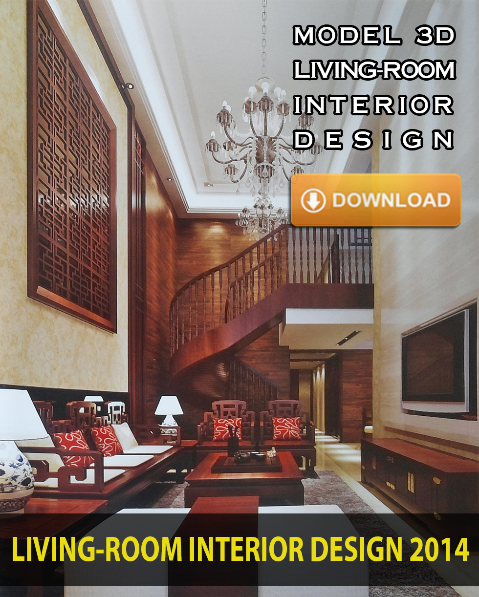 Living room interior design 3d model VOL. 1 - Click to Download