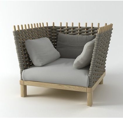 Chair model 3ds max - Wabi armchair