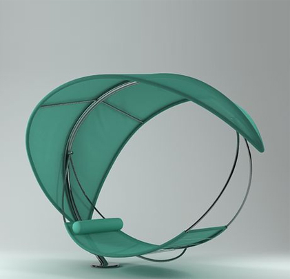 Chair model 3ds max - wave chair