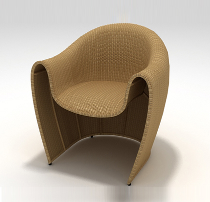 Chair model 3ds max - Tubby