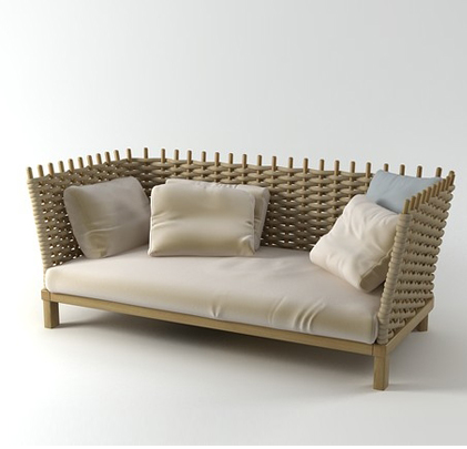 Sofa model 3ds max - Wabi sofa